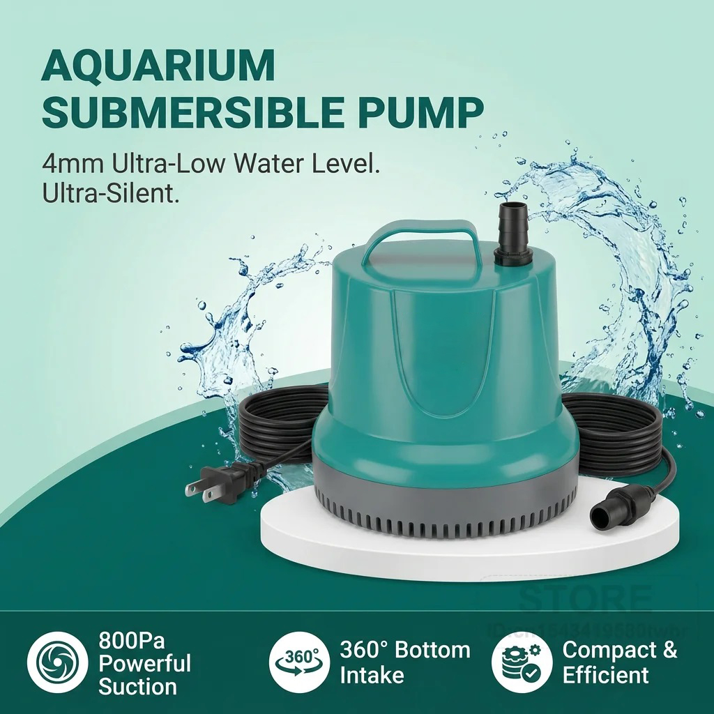 Marine Aquarium Equipment - Zatapialna pompa akwariowa 800Pa siła ssania