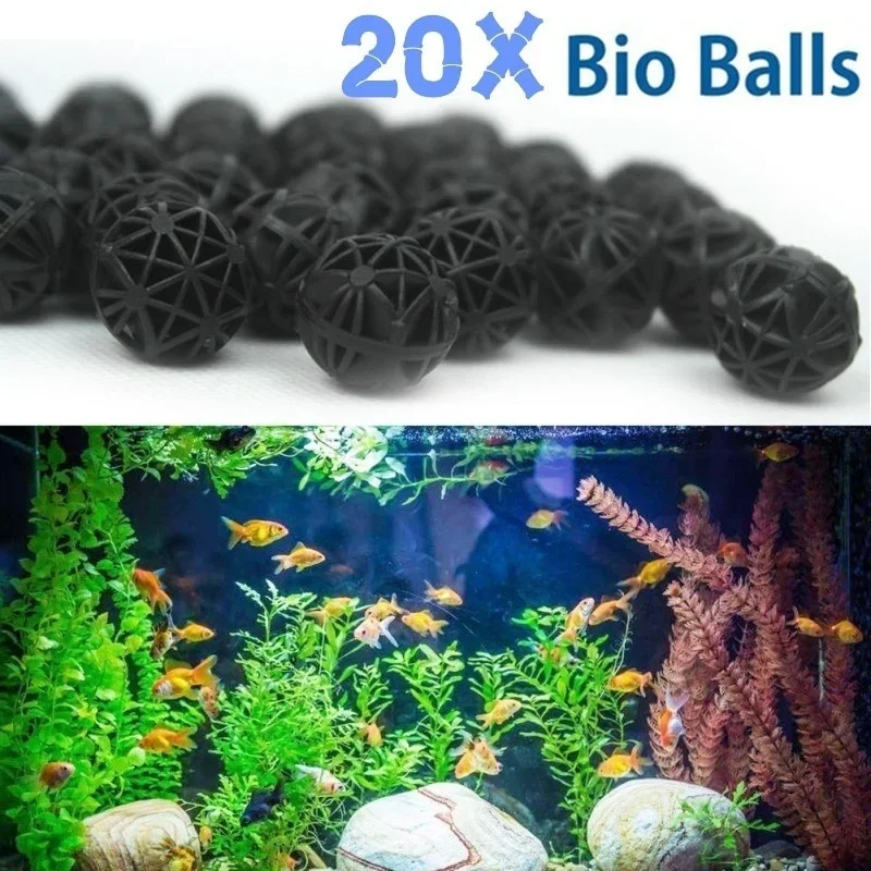 Marine Aquarium Filter Media - 20 szt. 16mm Bio Kulki Filtracyjne