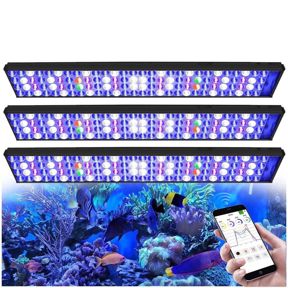 3 x PopBloom H75 WiFi LED Lamp – Marine X Aquarium recenzja i cena