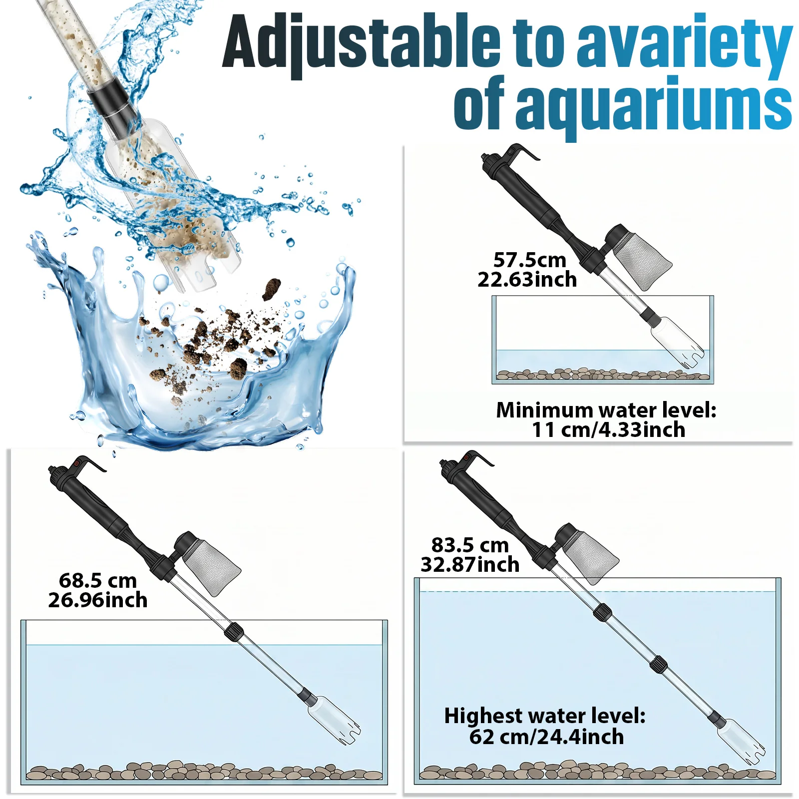 Odkurzacz do żwiru w akwarium  – Marine Aquarium Water Change recenzja i cena