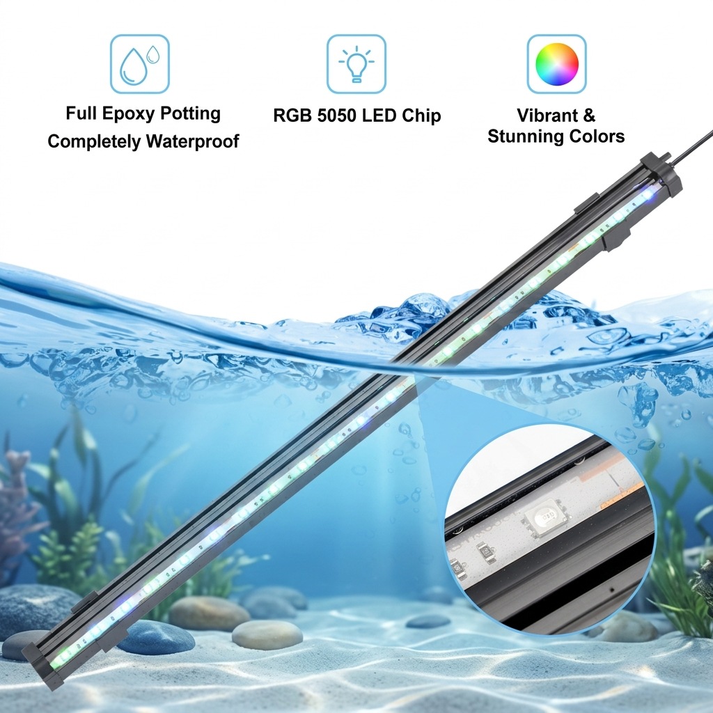 USB LED Lampa do Akwarium z Ef – Marine Aquarium Water Change recenzja i cena