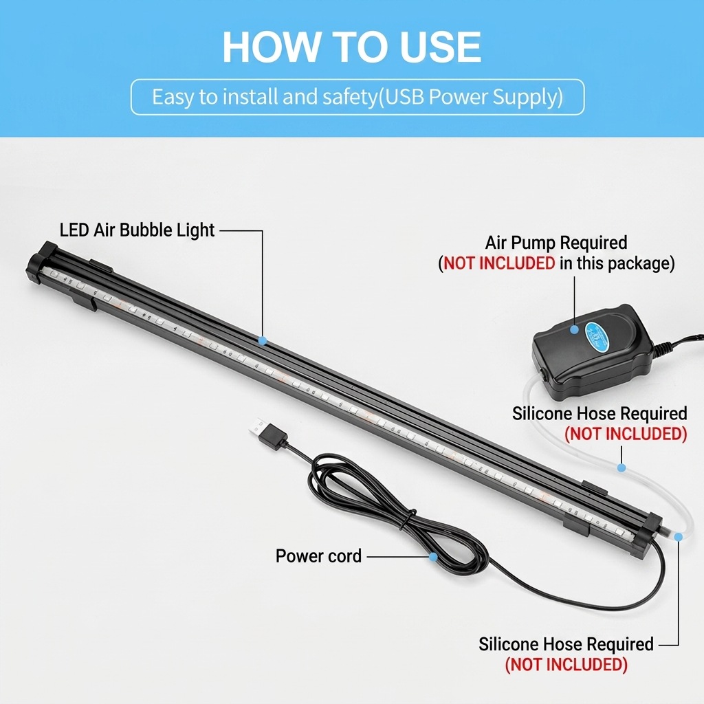 USB LED Lampa do Akwarium z Ef – Marine Aquarium Water Change recenzja i cena